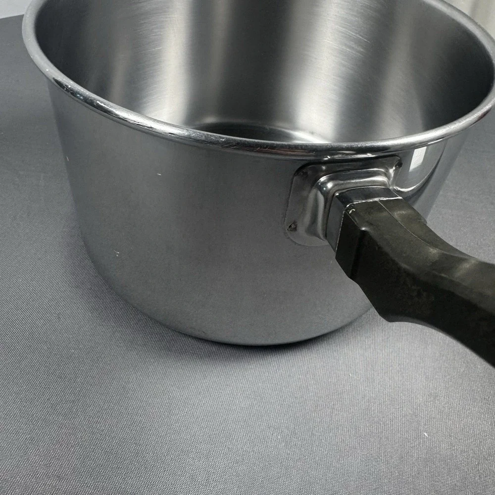 Vtg Farberware Stainless Steel 2qt Saucepan W/Glass‎ Lid